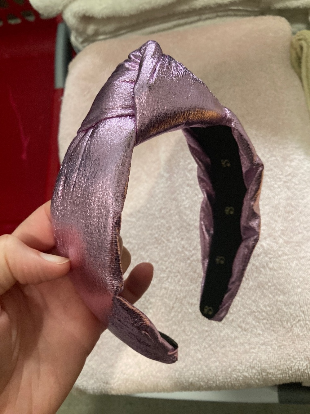 Pink Metallic Headband